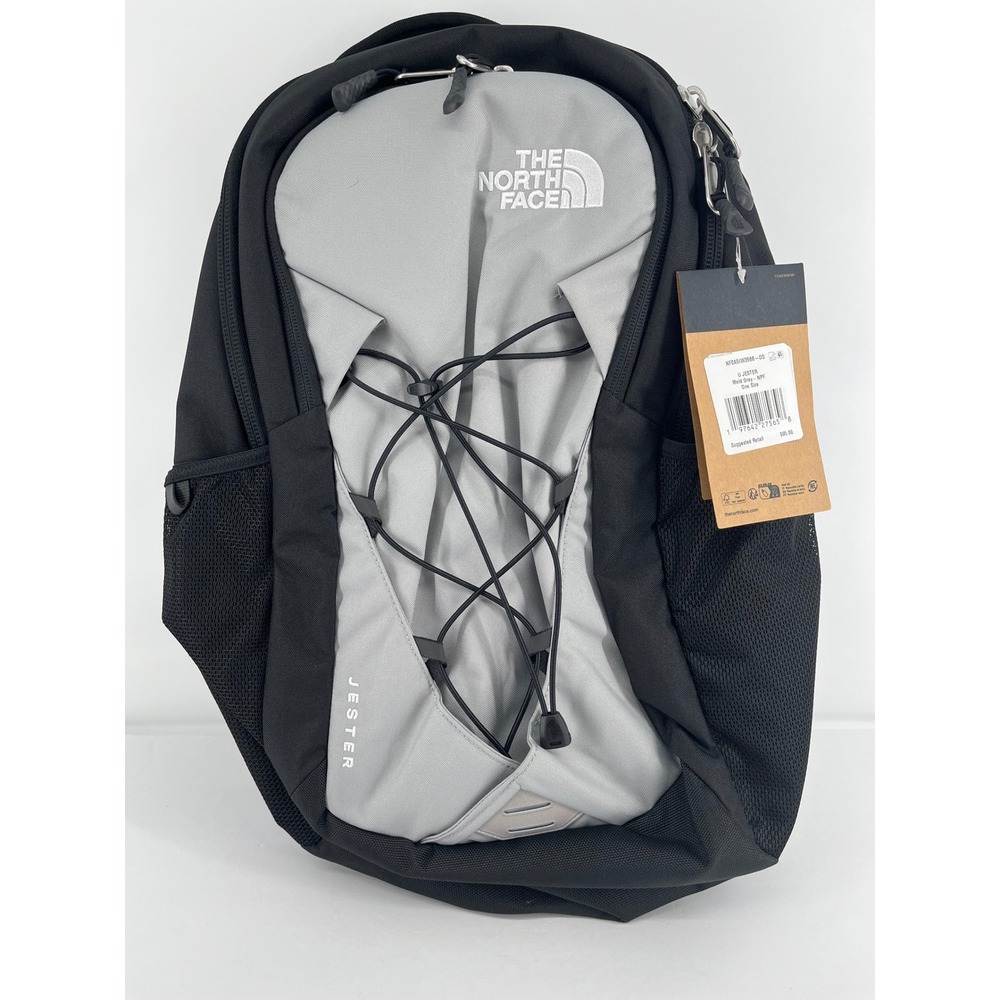 NWT The North Face Jester Backpack Meld Grey Black NF0A5IW3566 Laptop Daypack